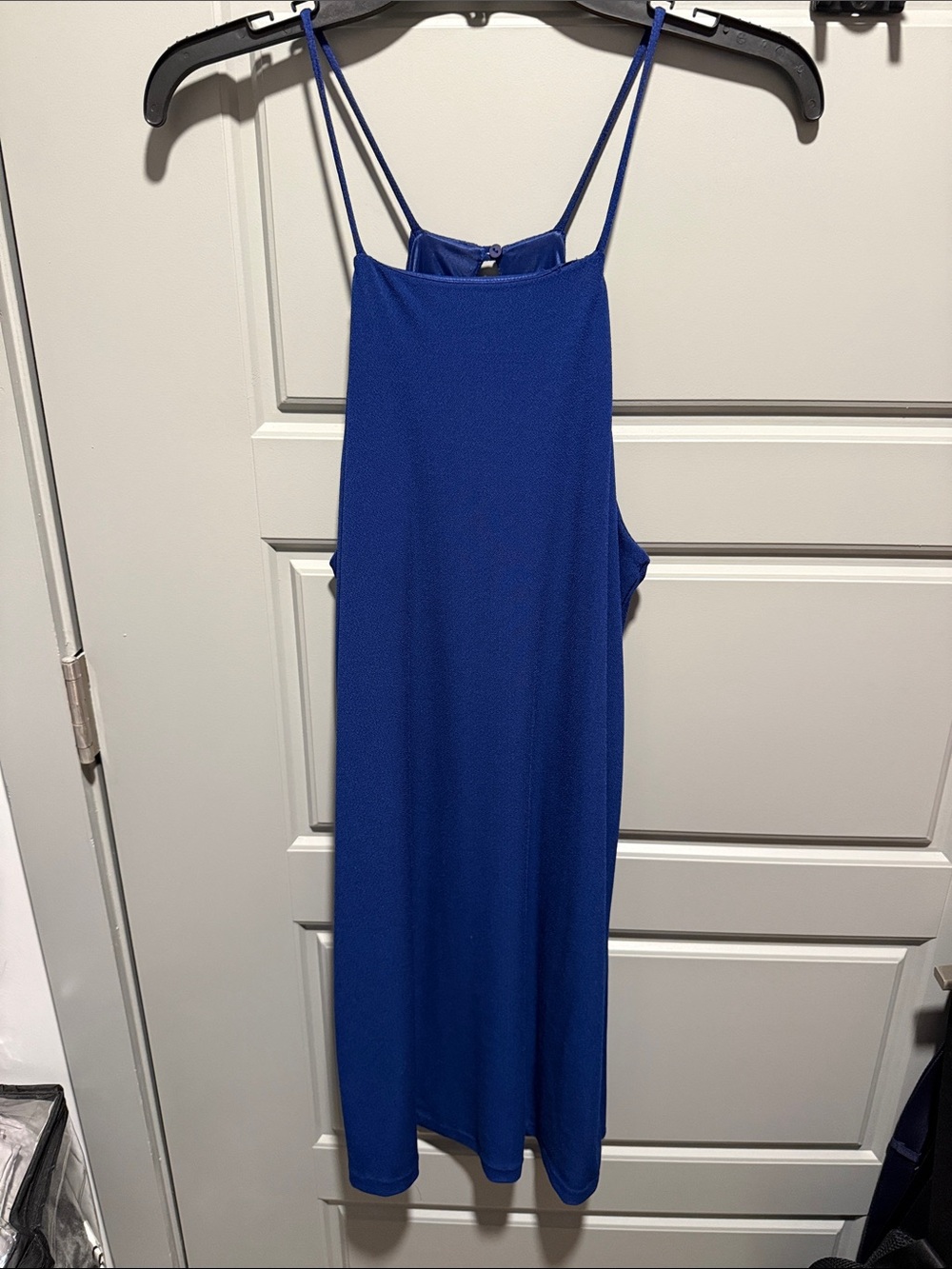 Mango Cobalt Blue Midi Slip Dress